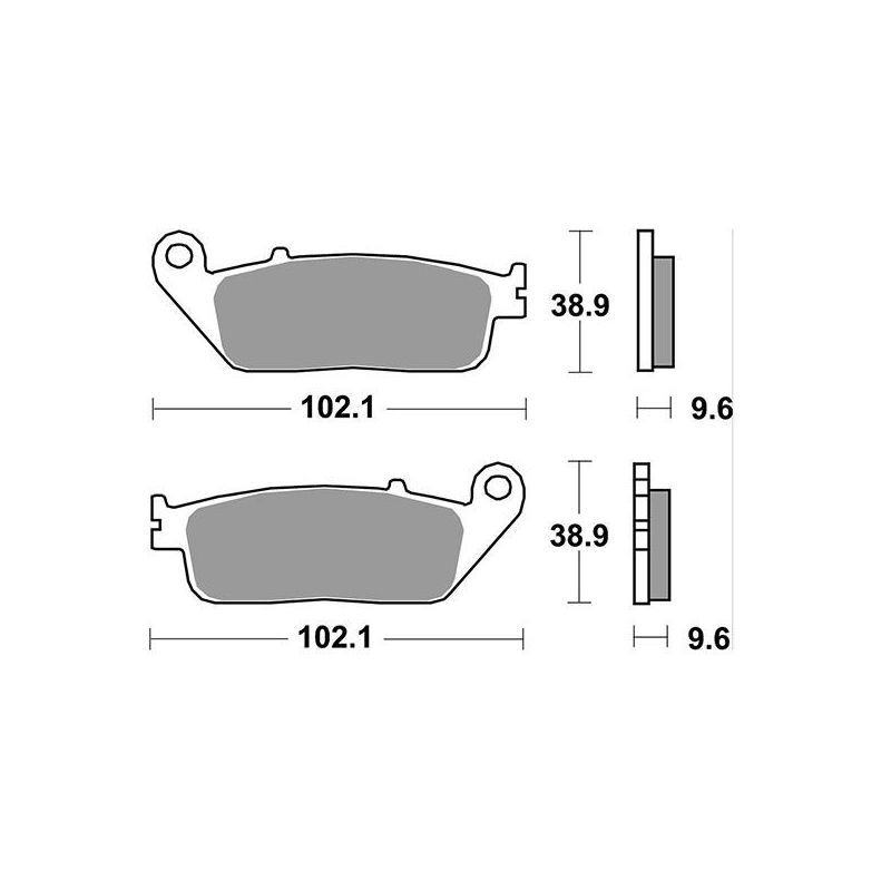 PASTIGLIA FRENO ANT. HONDA CBR RA ABS 500 13/22