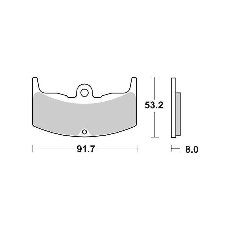 PASTIGLIA FRENO ANT. HONDA VT E 500 83/89
