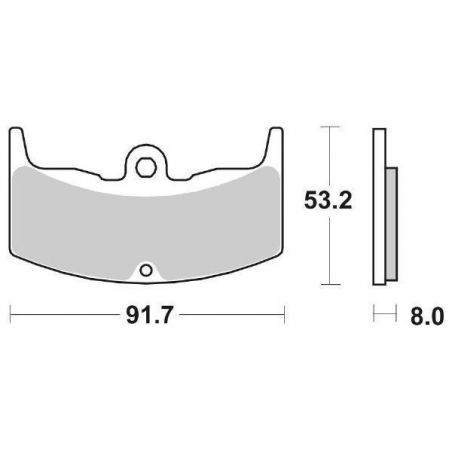 PASTIGLIA FRENO ANT. HONDA VT E 500 83/89