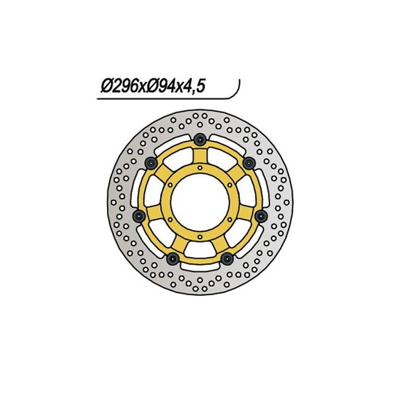 DISCO FRENO ANT. DX-SX HONDA CBR F 600 01/06