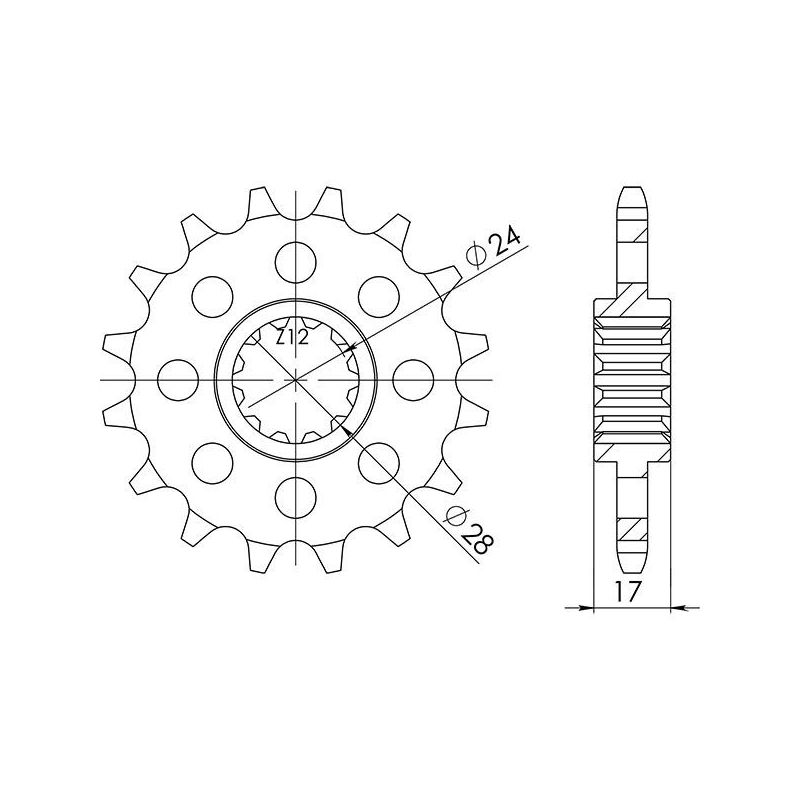 PIGNONE S AC P525-D15 HONDA CBR F 600 97/98