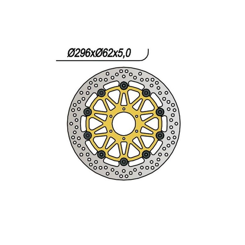 DISCO FRENO ANT. DX-SX HONDA CBR F 600 99/00