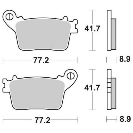 PASTIGLIA FRENO POST. HONDA CBR FA ABS 600 11/13