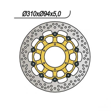 DISCO FRENO ANT. DX-SX HONDA CBR RR 600 03/06