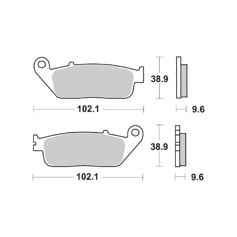 PASTIGLIA FRENO ANT. DX-SX HONDA CBR F 650 14/16