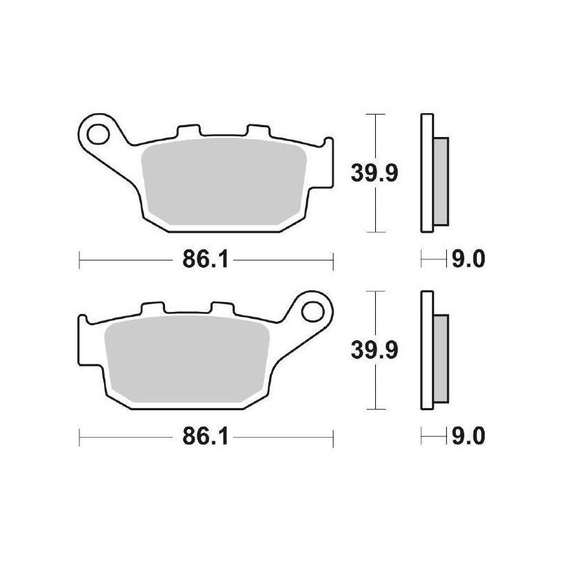 PASTIGLIA FRENO POST. HONDA CBR FA ABS 650 14/16