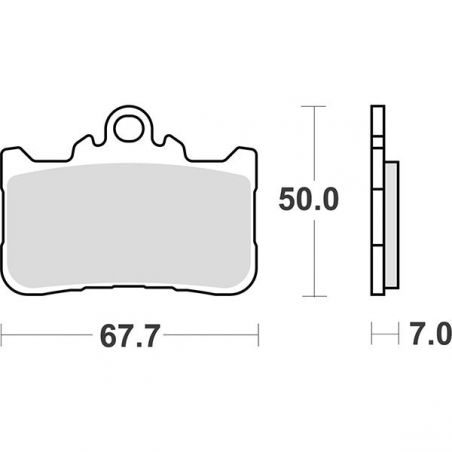 PASTIGLIA FRENO ANT. DX-SX HONDA CB A Hornet R 750 23/23