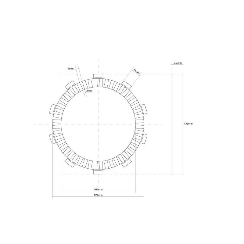 FRIZIONE DISCO SINGOLO GUARNITO HONDA NC XA ABS 750 14/20