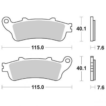 PASTIGLIA FRENO ANT. DX-SX HONDA VFR / VFR VTEC / VFR A / VFR A VTEC 800 02/05