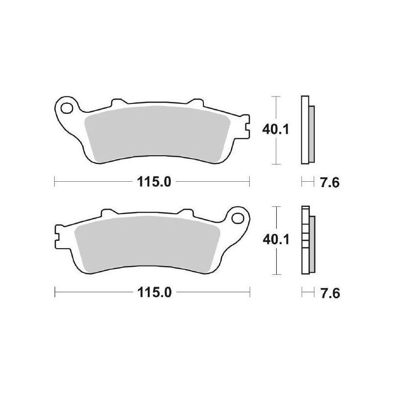 PASTIGLIA FRENO ANT. DX-SX HONDA VFR FI 800 98/01