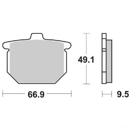 PASTIGLIA FRENO POST. HONDA CB F Bol D'or 900 79/80