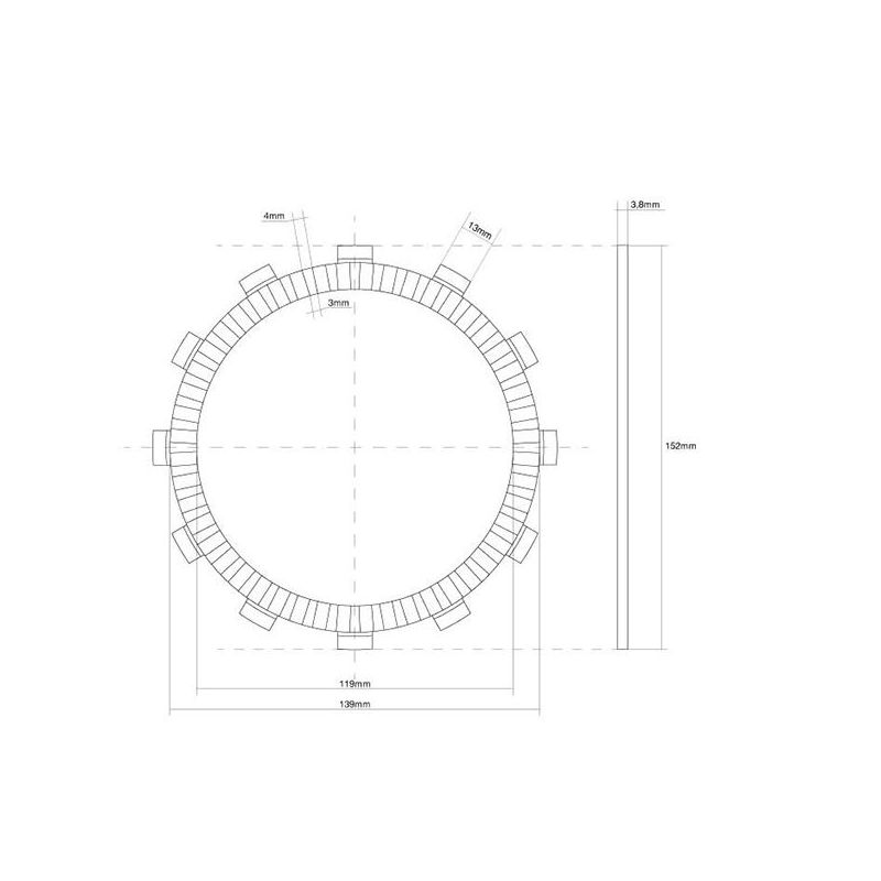 FRIZIONE DISCO SINGOLO GUARNITO HONDA CBF Abs 1000 06/10