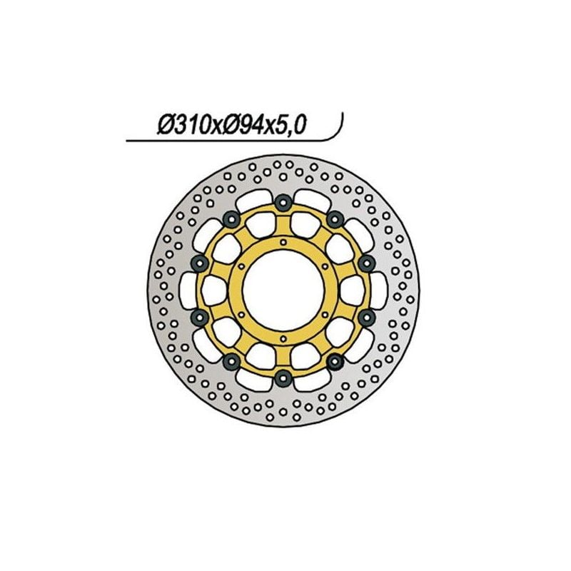 DISCO FRENO ANT. DX-SX HONDA CBR RR Fireblade 1000 04/05