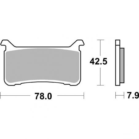 PASTIGLIA FRENO ANT. HONDA CMX REBEL ABS 1100 21/23