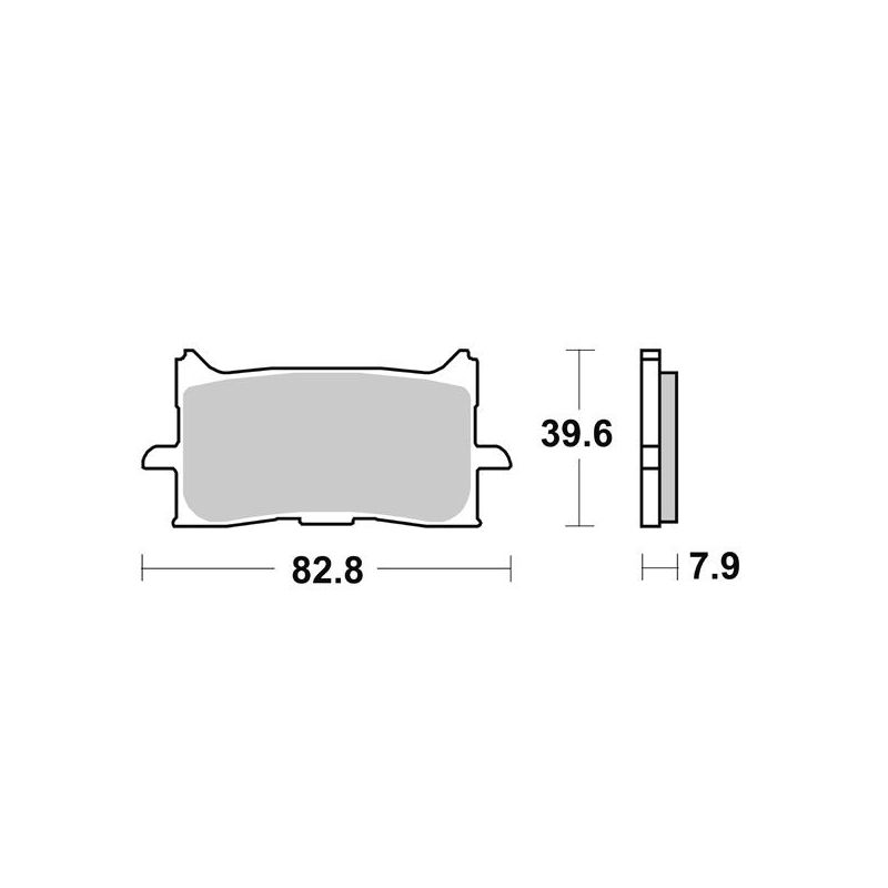 PASTIGLIA FRENO ANT. DX-SX HONDA NT ABS 1100 22/22