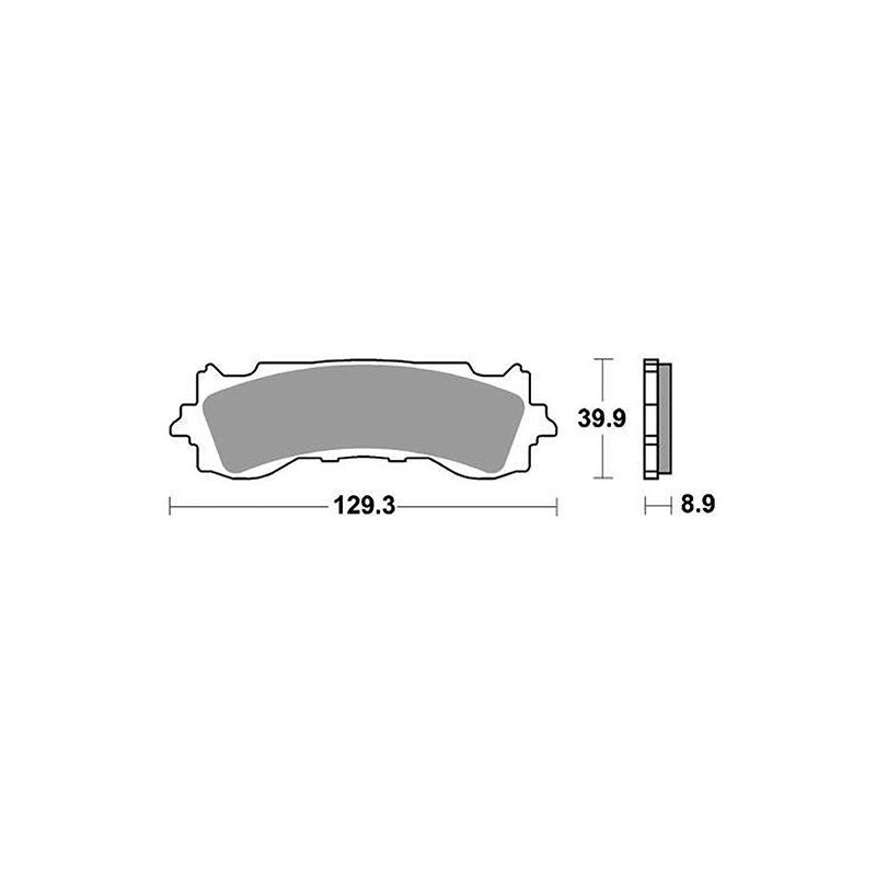 PASTIGLIA FRENO ANT. DX-SX HONDA GL Gold Wing 1800 18/22