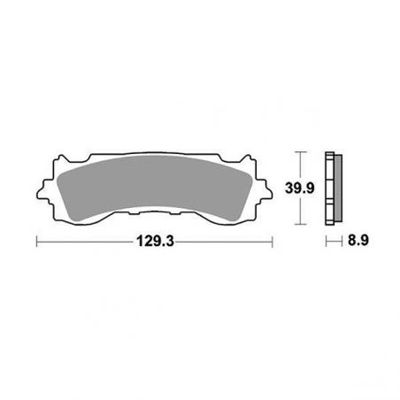 PASTIGLIA FRENO ANT. DX-SX HONDA GL Gold Wing 1800 18/22