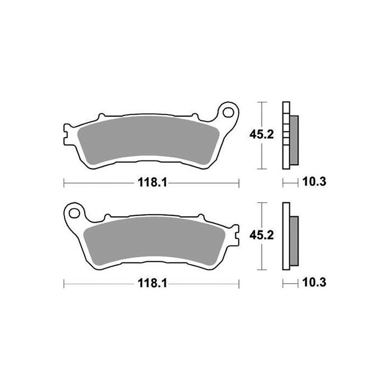 PASTIGLIA FRENO POST. HONDA GL Gold Wing 1800 18/22