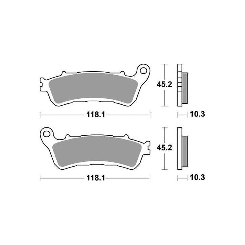 PASTIGLIA FRENO POST. HONDA GL Gold Wing 1800 18/22