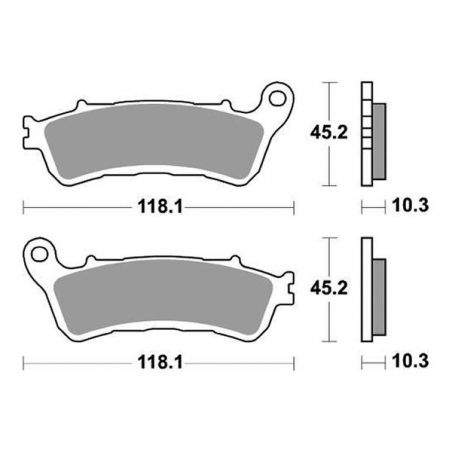 PASTIGLIA FRENO POST. HONDA Gl Gold Wing DCT 1800 18/22