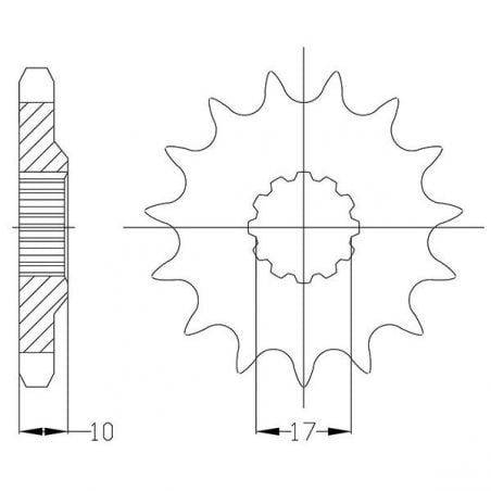 PIGNONE S AC P520-D13 HUSQVARNA WR 125 99/09