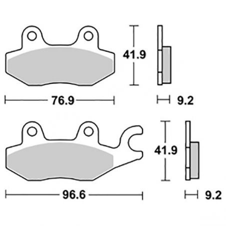 PASTIGLIA FRENO ANT. DX HYOSUNG MS3 E3 250 07/08