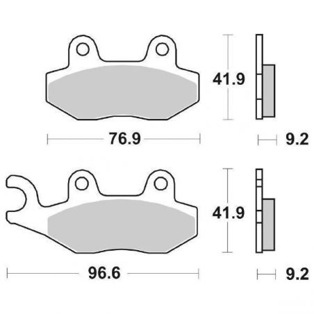 PASTIGLIA FRENO ANT. SX HYOSUNG MS3 E3 250 07/09