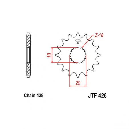 PIGNONE S+2 AC P428-D14 HYUNDAI HMZ Cruise 125 97/98