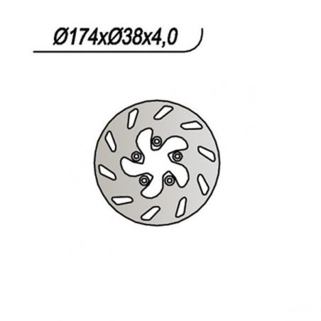 DISCO FRENO ANT. ITALJET Formula DD/DT 50 97/03