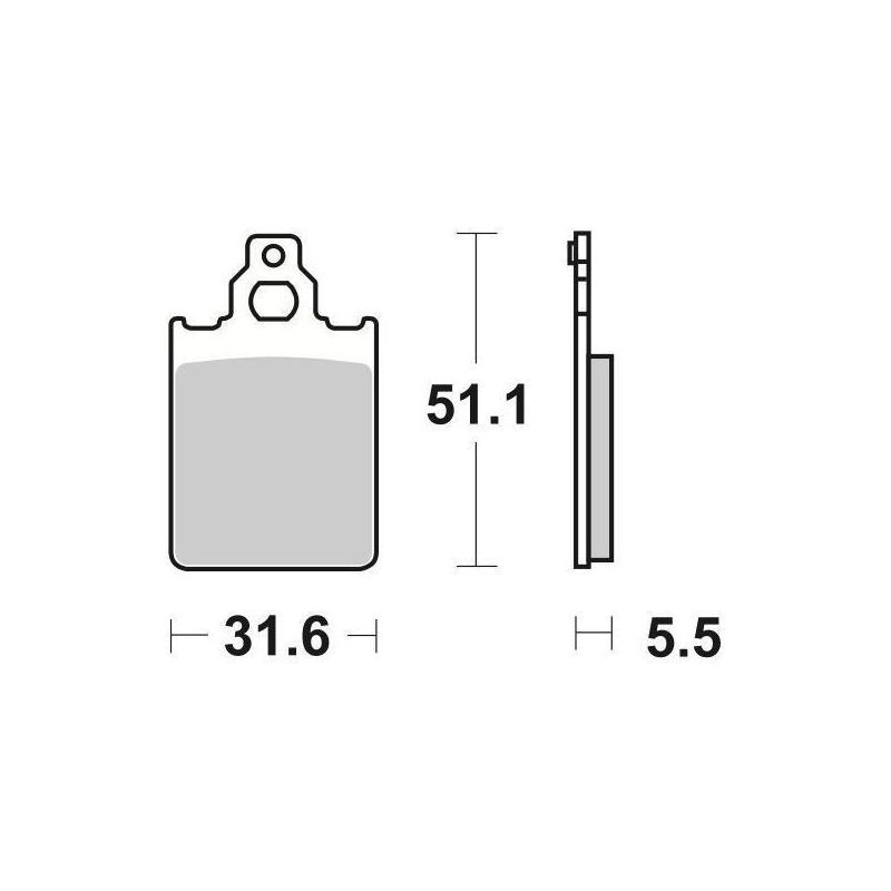 PASTIGLIA FRENO ANT. ITALJET Formula DD/DT 50 94/00