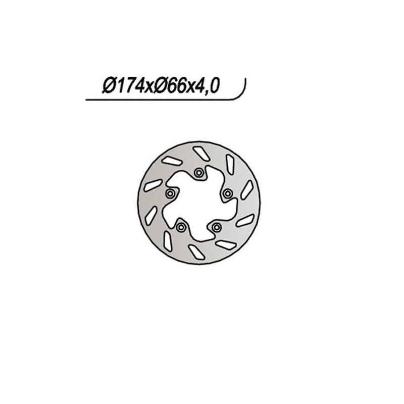 DISCO FRENO POST. ITALJET Formula 125 97/99