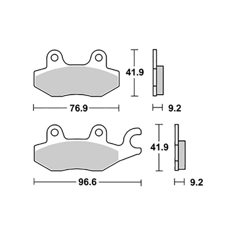 PASTIGLIA FRENO POST. ITALJET Torpedo 125 08/08