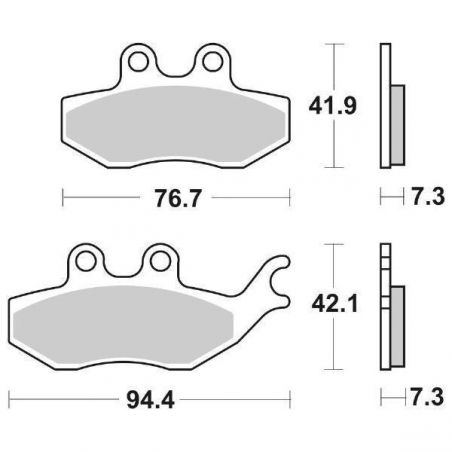 PASTIGLIA FRENO POST. ITALJET Jupiter 250 01/02
