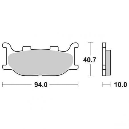 PASTIGLIA FRENO ANT. ITALJET Jupiter 250 01/02