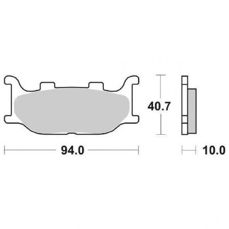 PASTIGLIA FRENO ANT. ITALJET Jupiter 250 01/02