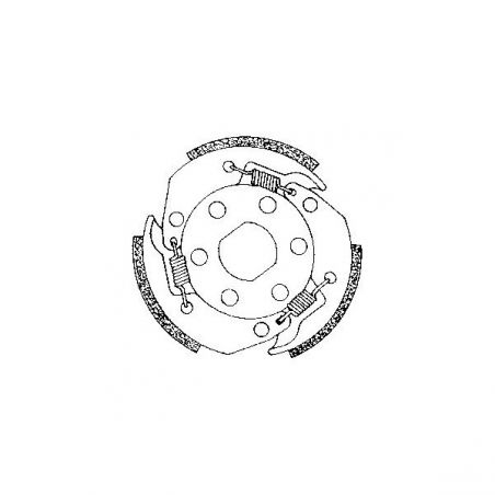 FRIZIONE JINLUN JL QT-4 Ruota 10 Carter Lungo 4T 50