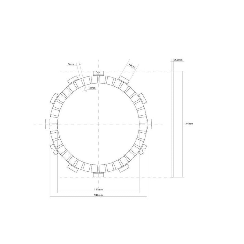 FRIZIONE DISCO SINGOLO GUARNITO KAWASAKI KXE 125 06/06