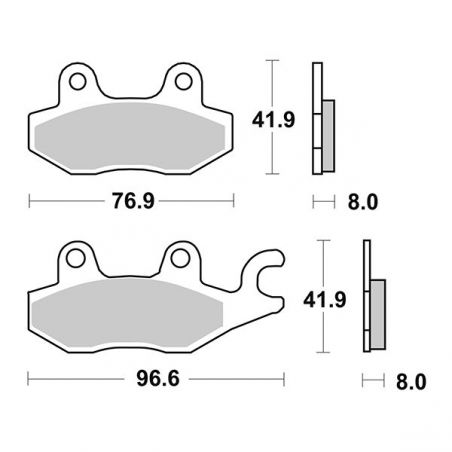 PASTIGLIA FRENO ANT. KAWASAKI Z 125 19/22