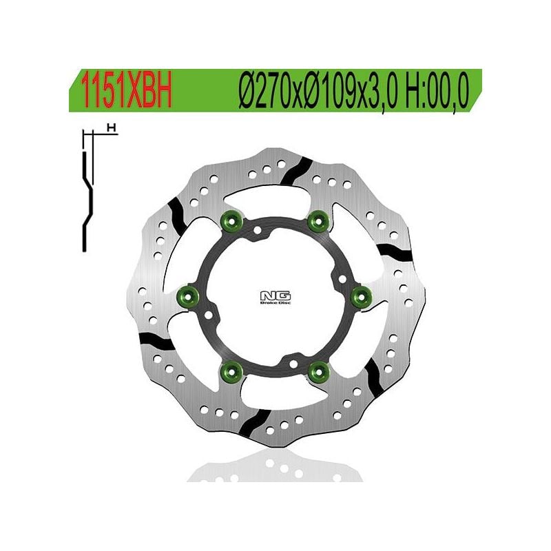 DISCO FRENO ANT. XBH Ø270 KAWASAKI KX F 250 15/23