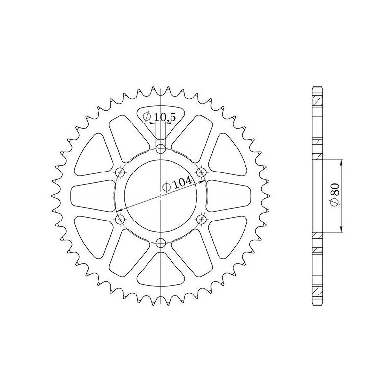 CORONA S AC P520-D38 KAWASAKI GPZ (ZX400A1/A3) (27CV/50CV) 400 83/85