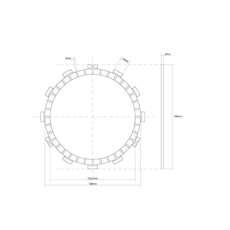 FRIZIONE DISCO SINGOLO GUARNITO KAWASAKI KFX (KSF) 400 03/04