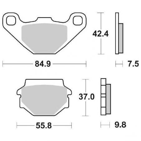 PASTIGLIA FRENO ANT. KAWASAKI Z F 400 83/85
