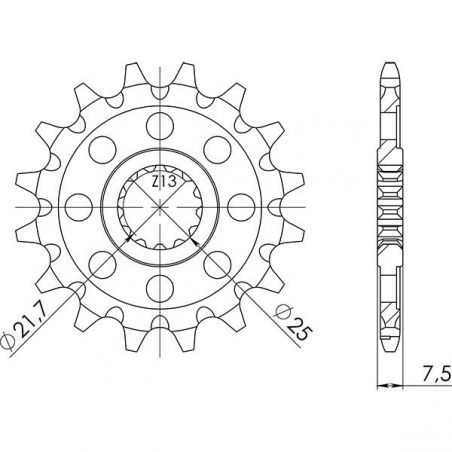 PIGNONE S AC P520-D13 KAWASAKI KX F 450 06/23