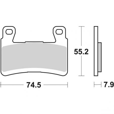 PASTIGLIA FRENO ANT. DX-SX KAWASAKI Ninja ZX-6R 636 13/16