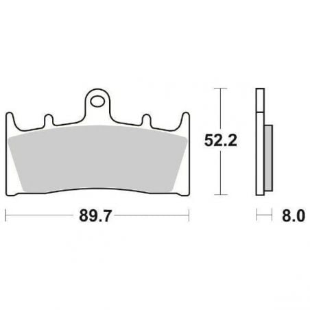 PASTIGLIA FRENO ANT. DX-SX KAWASAKI Ninja ZX-6R 636 02/02
