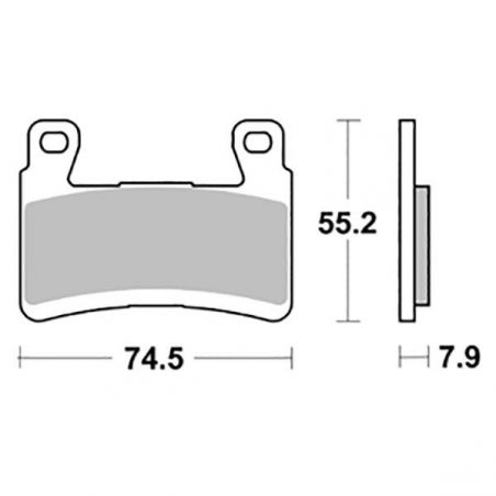 PASTIGLIA FRENO ANT. DX-SX KAWASAKI Ninja ZX-6R 636 19/22