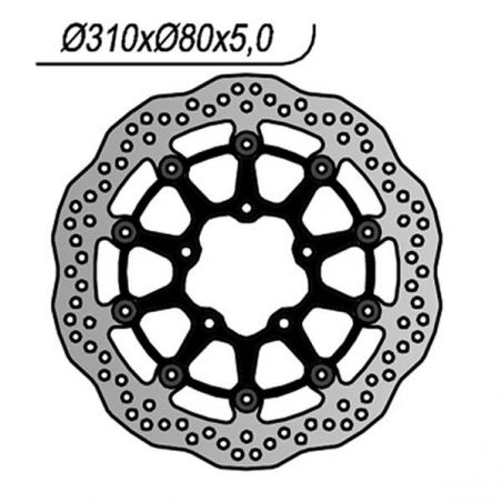 DISCO FRENO ANT. DX-SX KAWASAKI Ninja ZX-6R 636 13/16