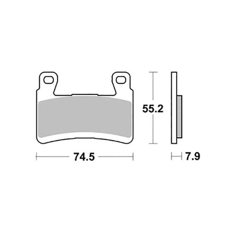 PASTIGLIA FRENO ANT. DX-SX KAWASAKI Ninja ZX-6R ABS 636 13/17