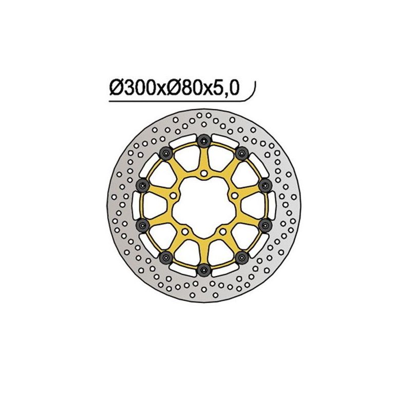 DISCO FRENO ANT. DX-SX KAWASAKI KLE A-C Versys 650 07/14