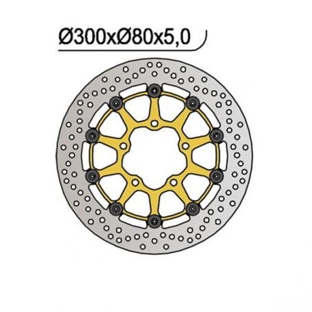 DISCO FRENO ANT. DX-SX KAWASAKI KLE A-C Versys 650 07/14
